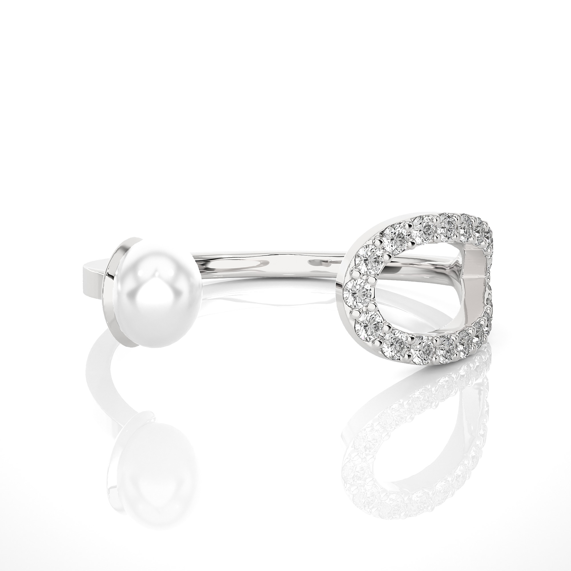 Light Minimalist Diamond Ring 3D print model_1