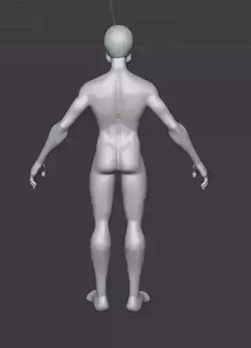 Stylized Male Base Mesh with Detachable Head for Sculpting