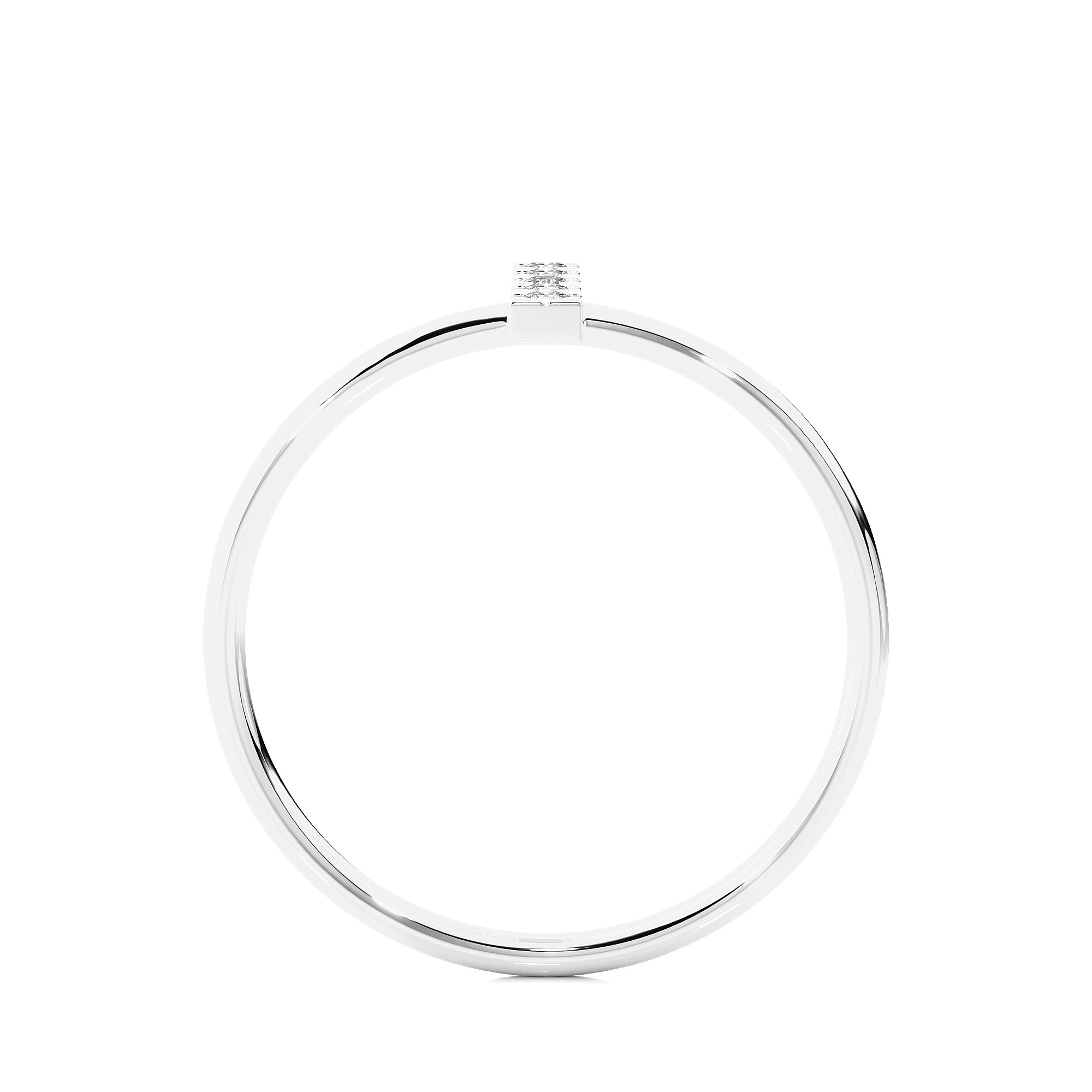 Light Minimalist Diamond Ring 3D print model_12