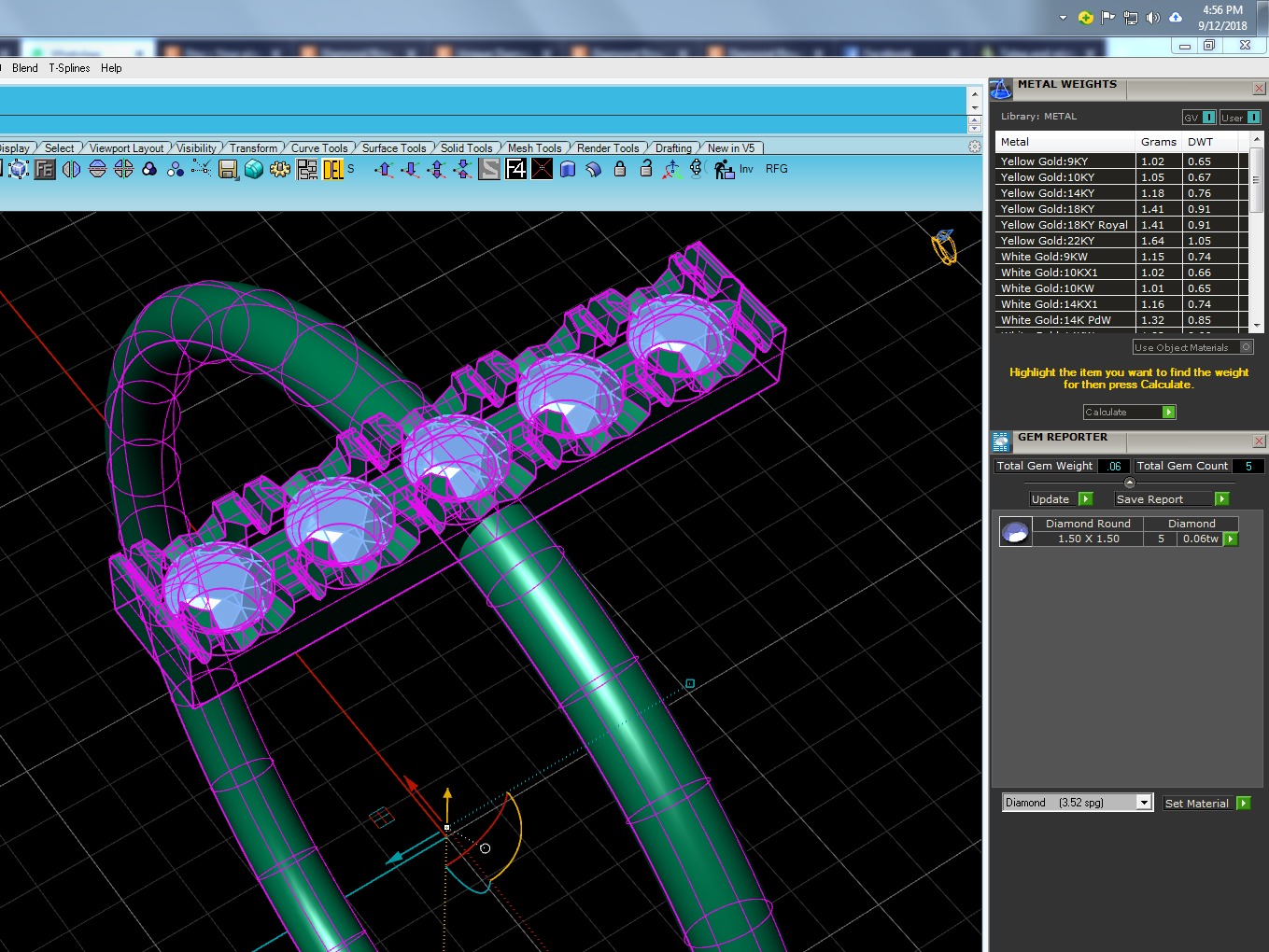 Light Minimalist Diamond Ring 3D print model_5