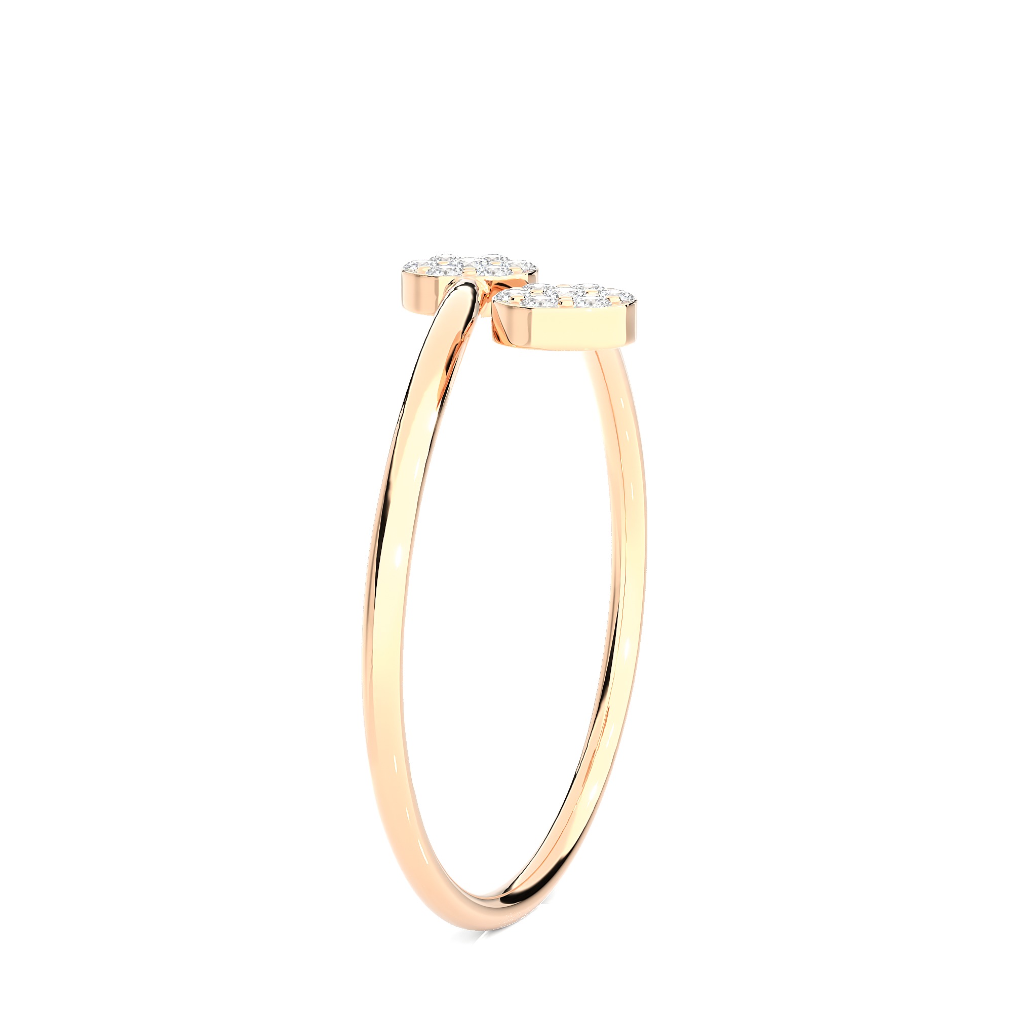 Light Minimalist Diamond Ring 3D print model_10