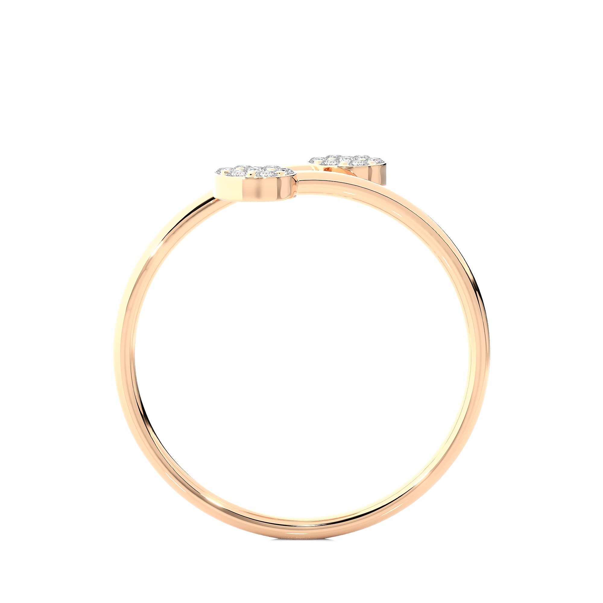 Light Minimalist Diamond Ring 3D print model_1