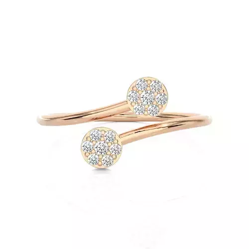 Light Minimalist Diamond Ring 3D print model