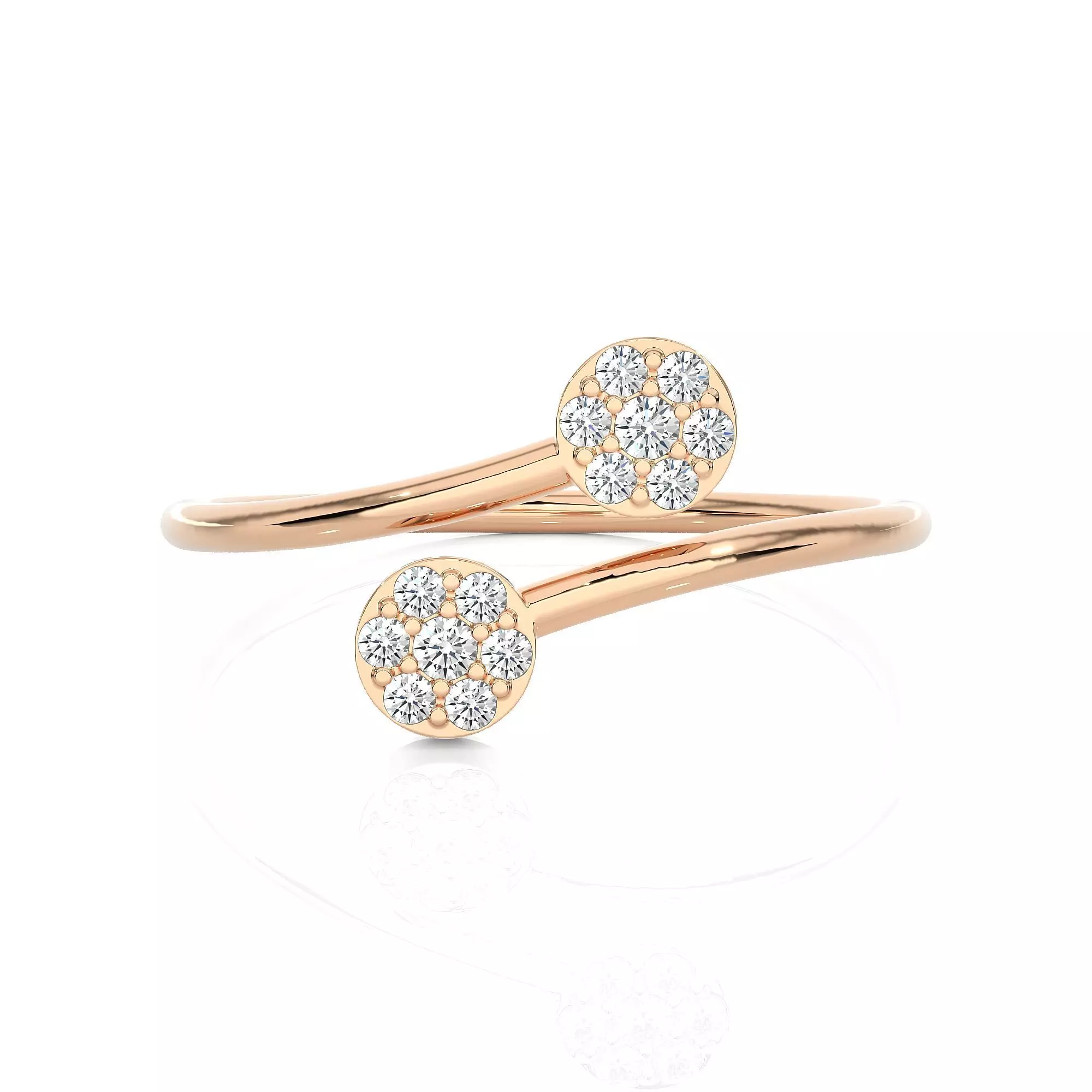 Light Minimalist Diamond Ring 3D print model_0