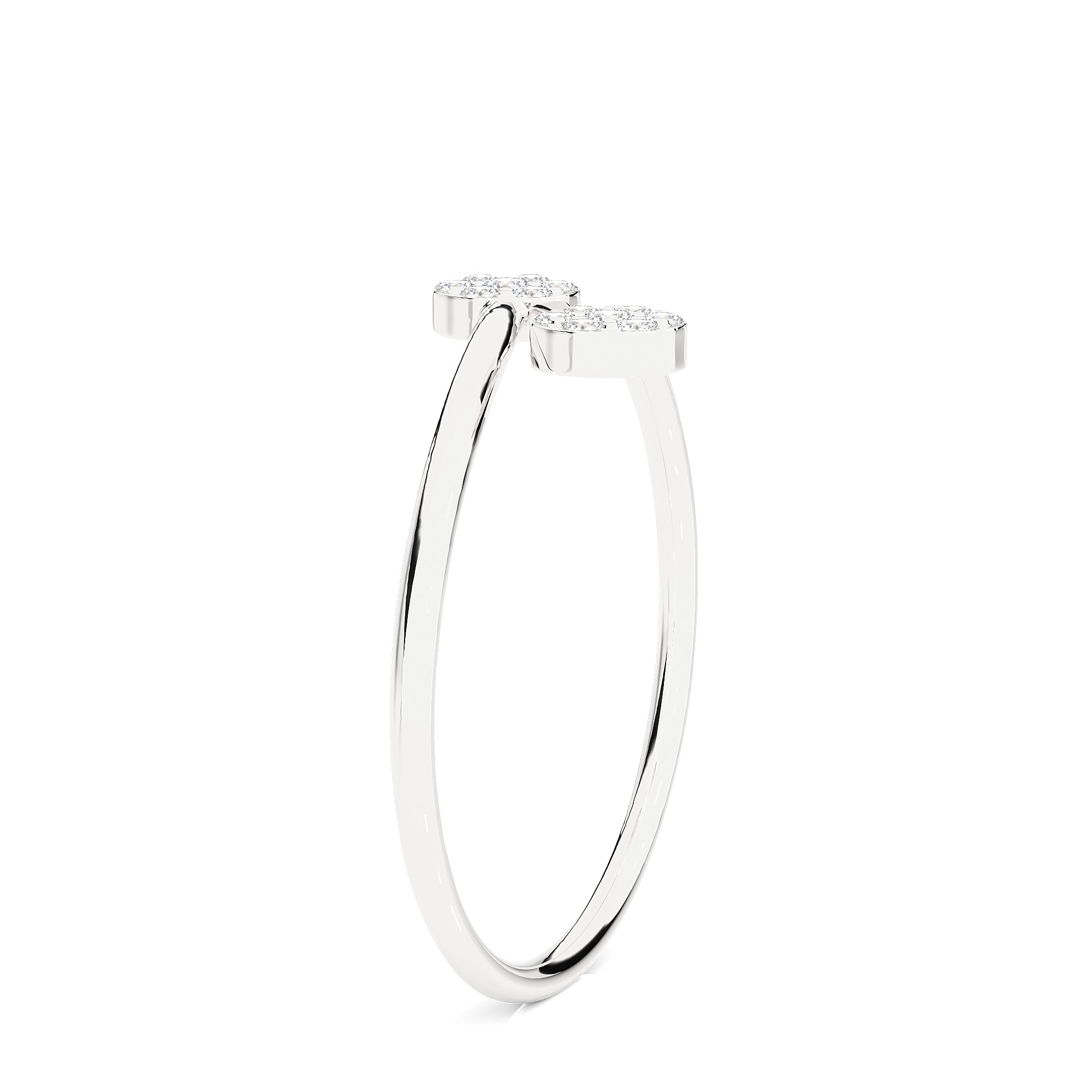 Light Minimalist Diamond Ring 3D print model_11