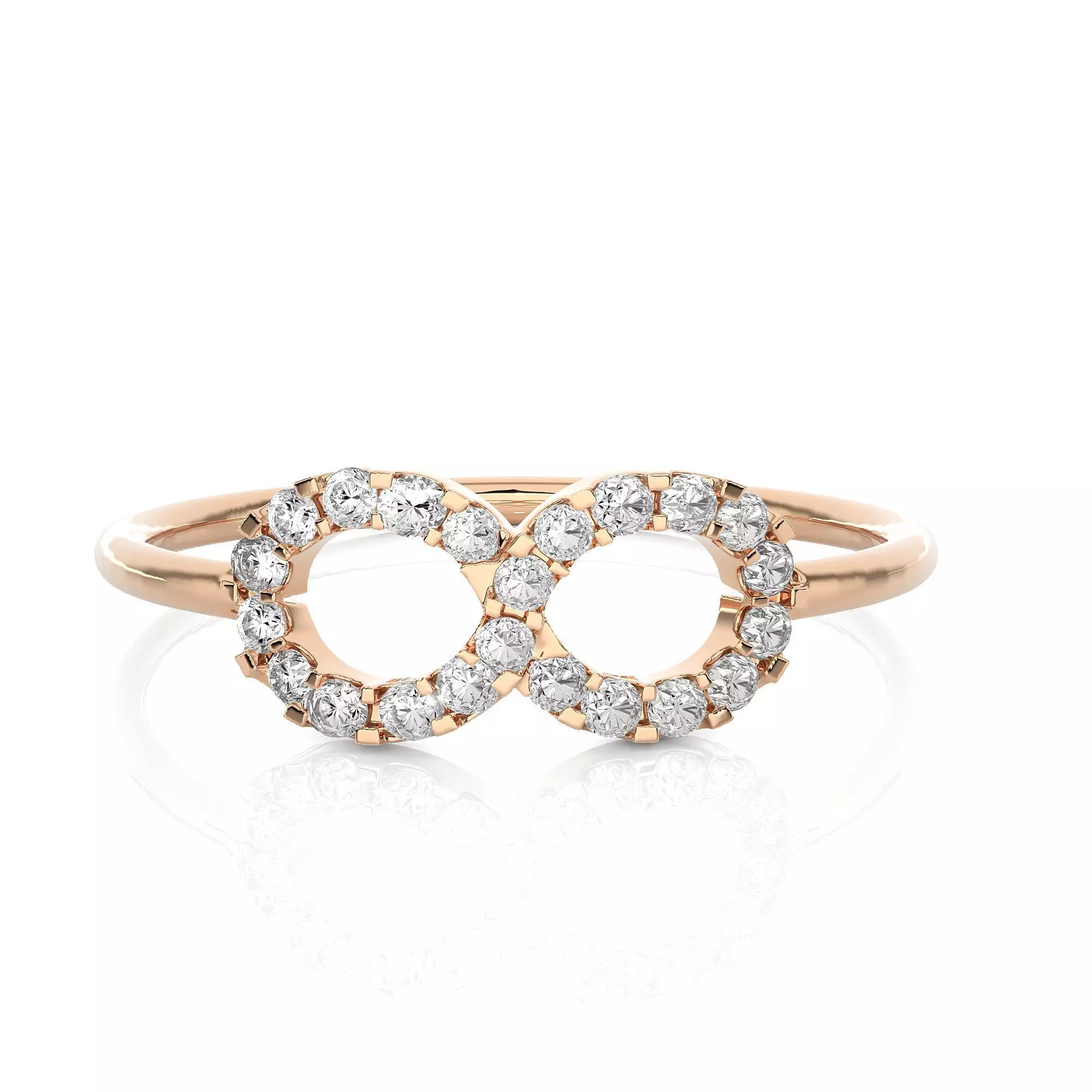 Light Minimalist Diamond Ring 3D print model