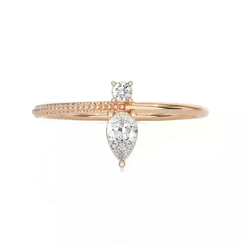 Light Minimalist Diamond Ring