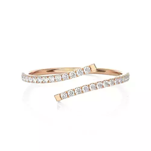 Light Minimalist Diamond Ring 3D print model