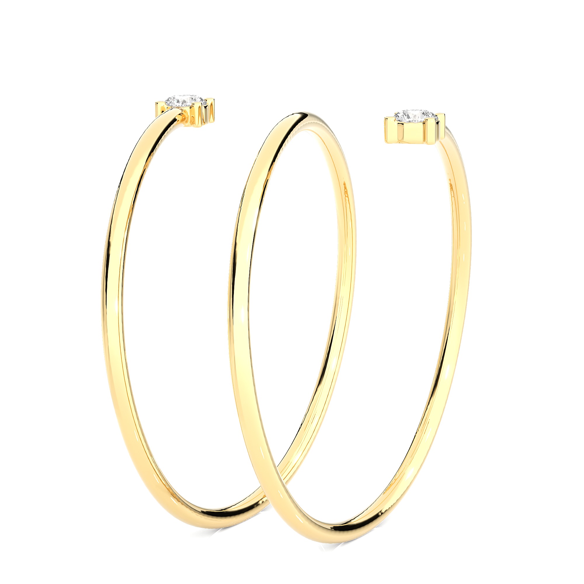 Light Minimalist Diamond Ring 3D print model_8