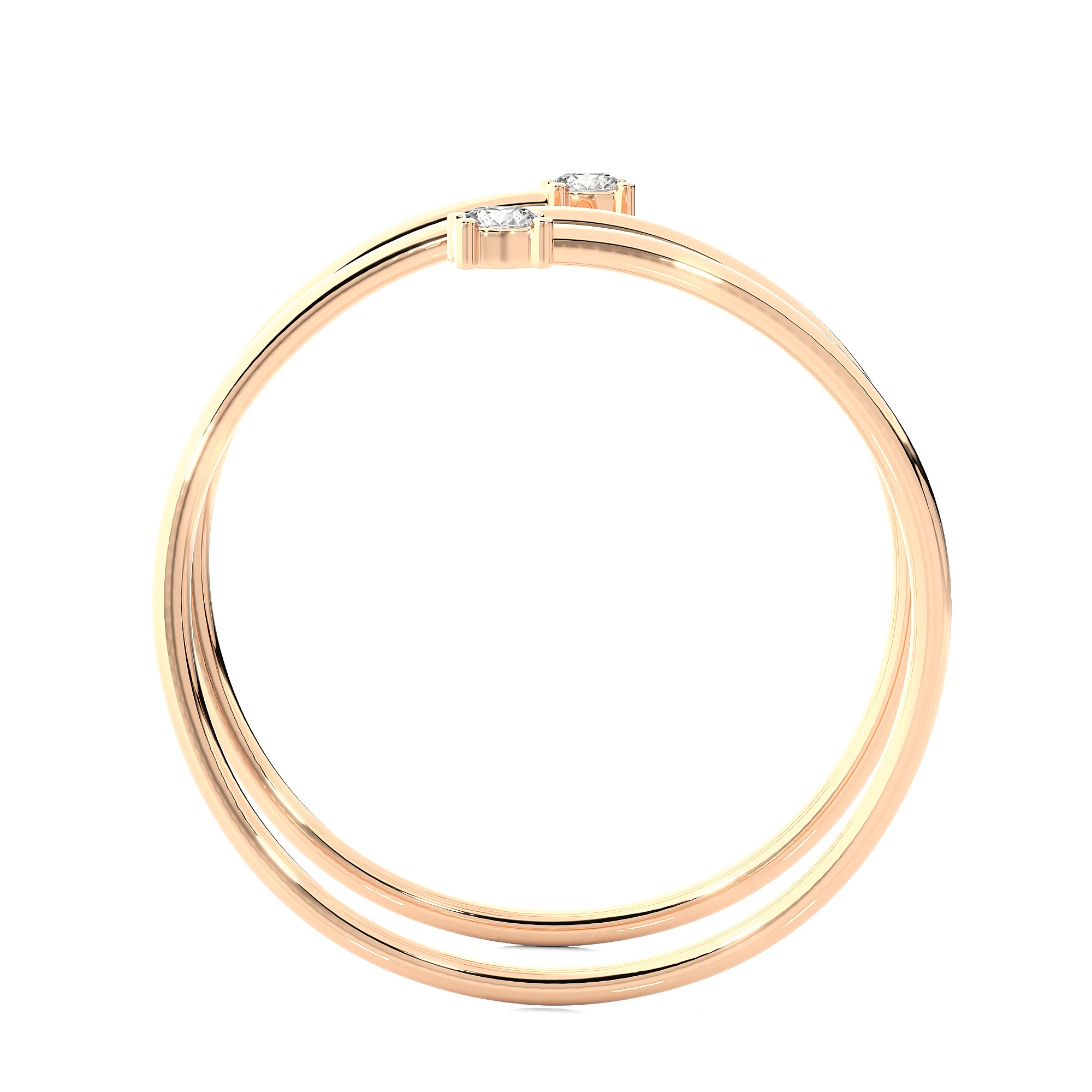 Light Minimalist Diamond Ring 3D print model_10