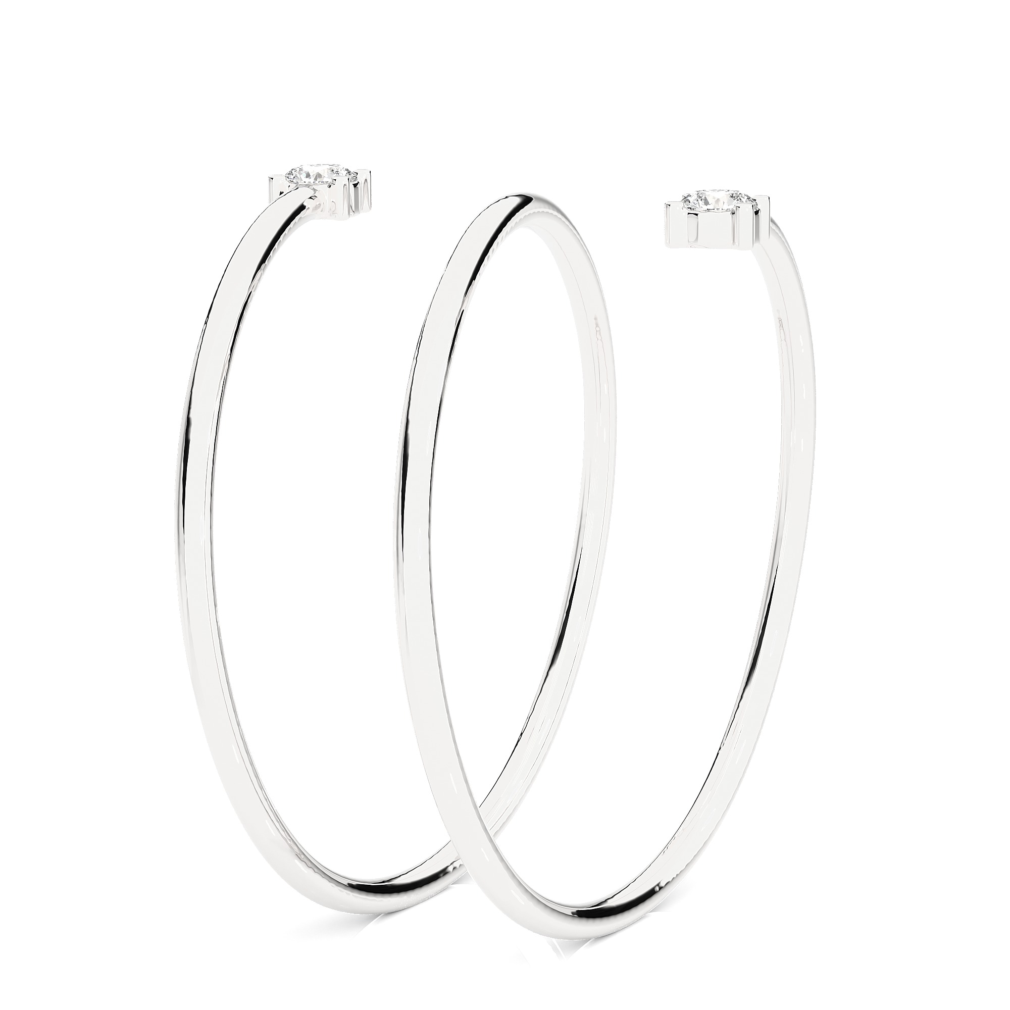 Light Minimalist Diamond Ring 3D print model_9