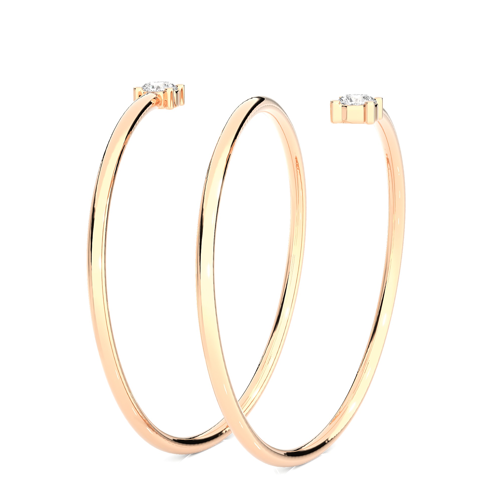 Light Minimalist Diamond Ring 3D print model_7