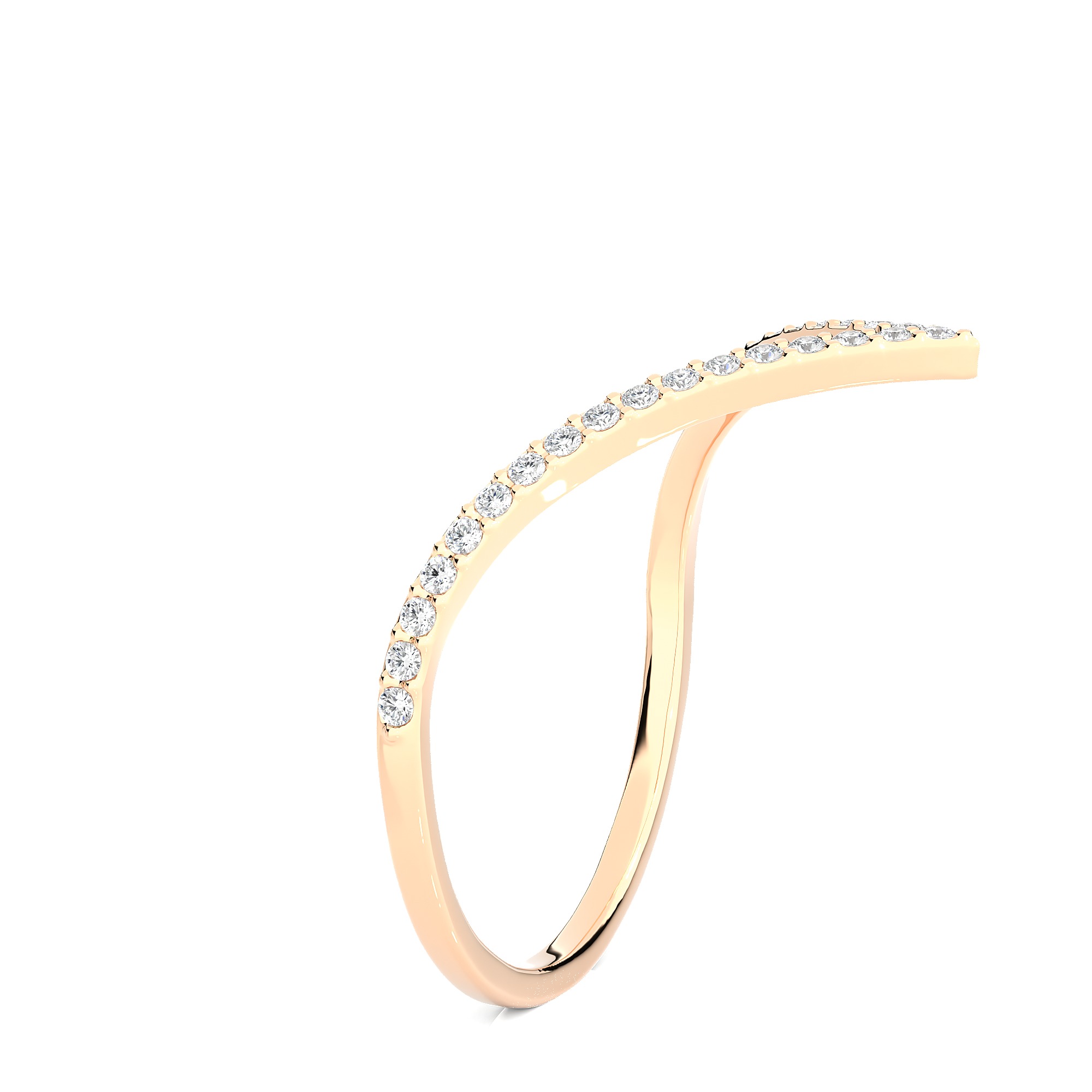 Light Minimalist Diamond Ring 3D print model_10