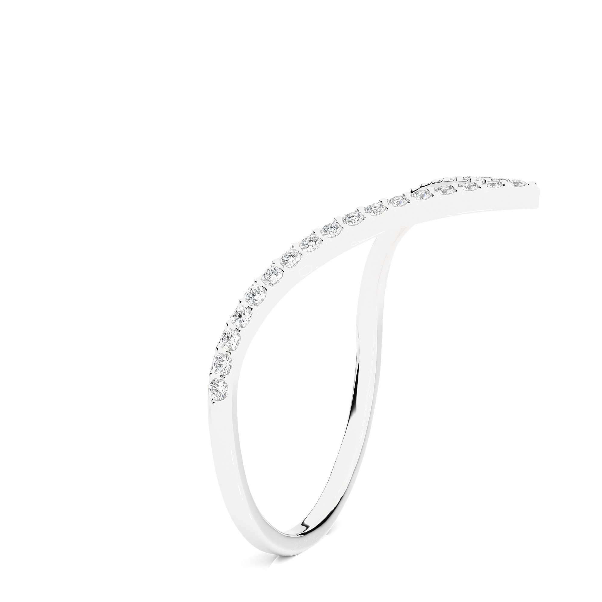 Light Minimalist Diamond Ring 3D print model_12