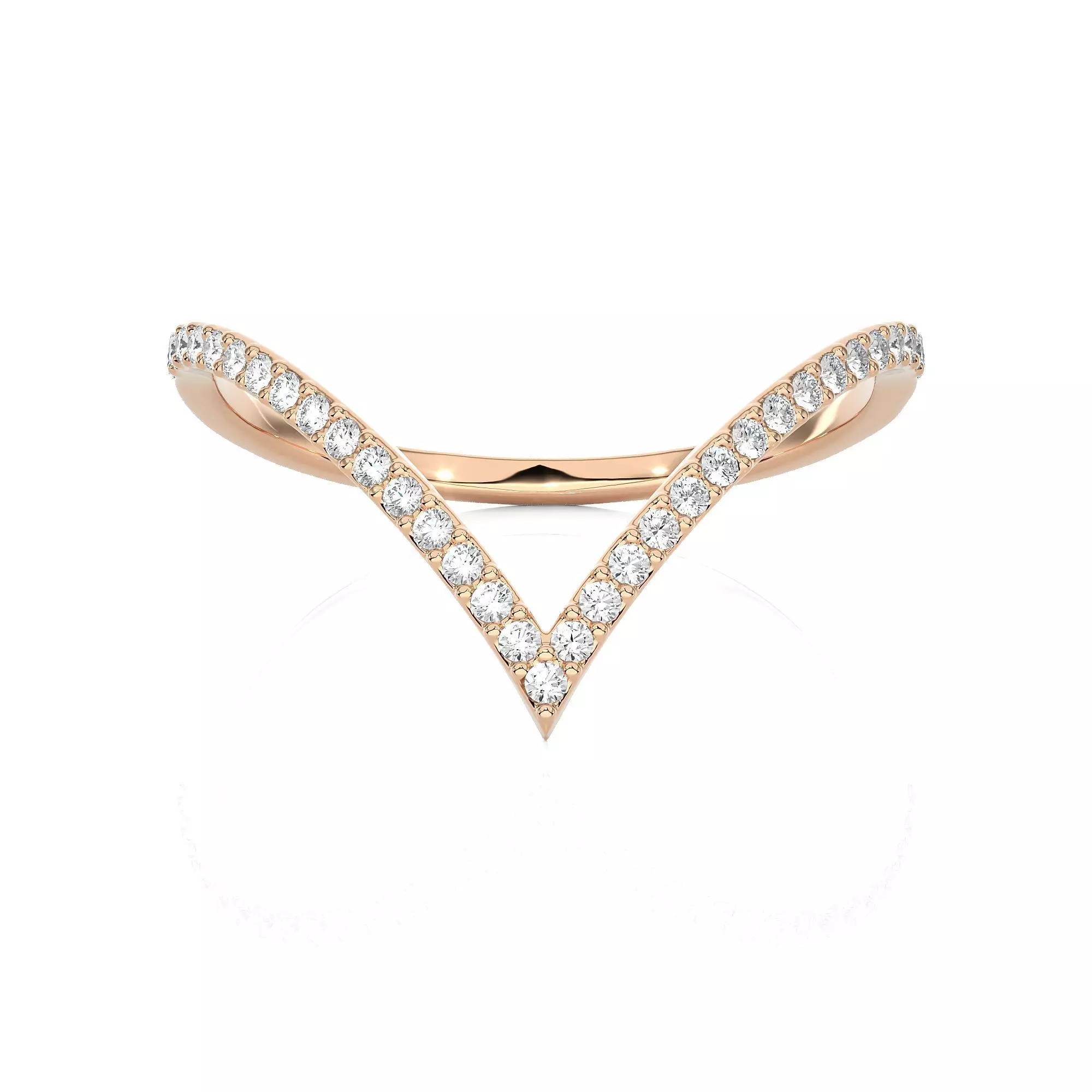 Light Minimalist Diamond Ring 3D print model_0