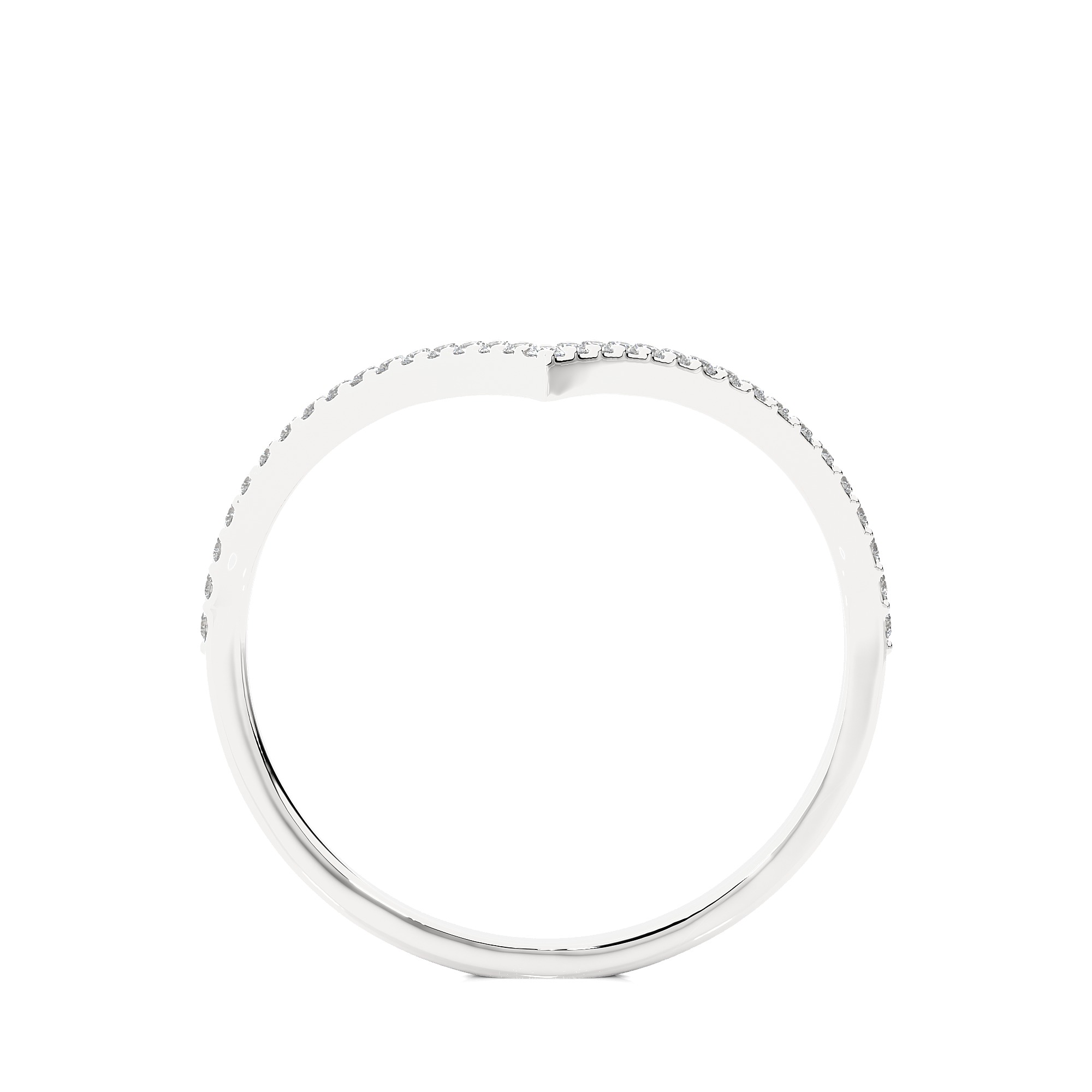 Light Minimalist Diamond Ring 3D print model_3