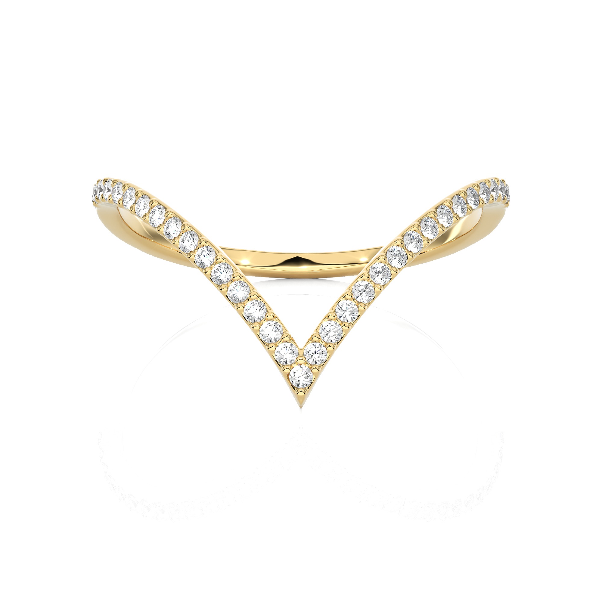 Light Minimalist Diamond Ring 3D print model_4