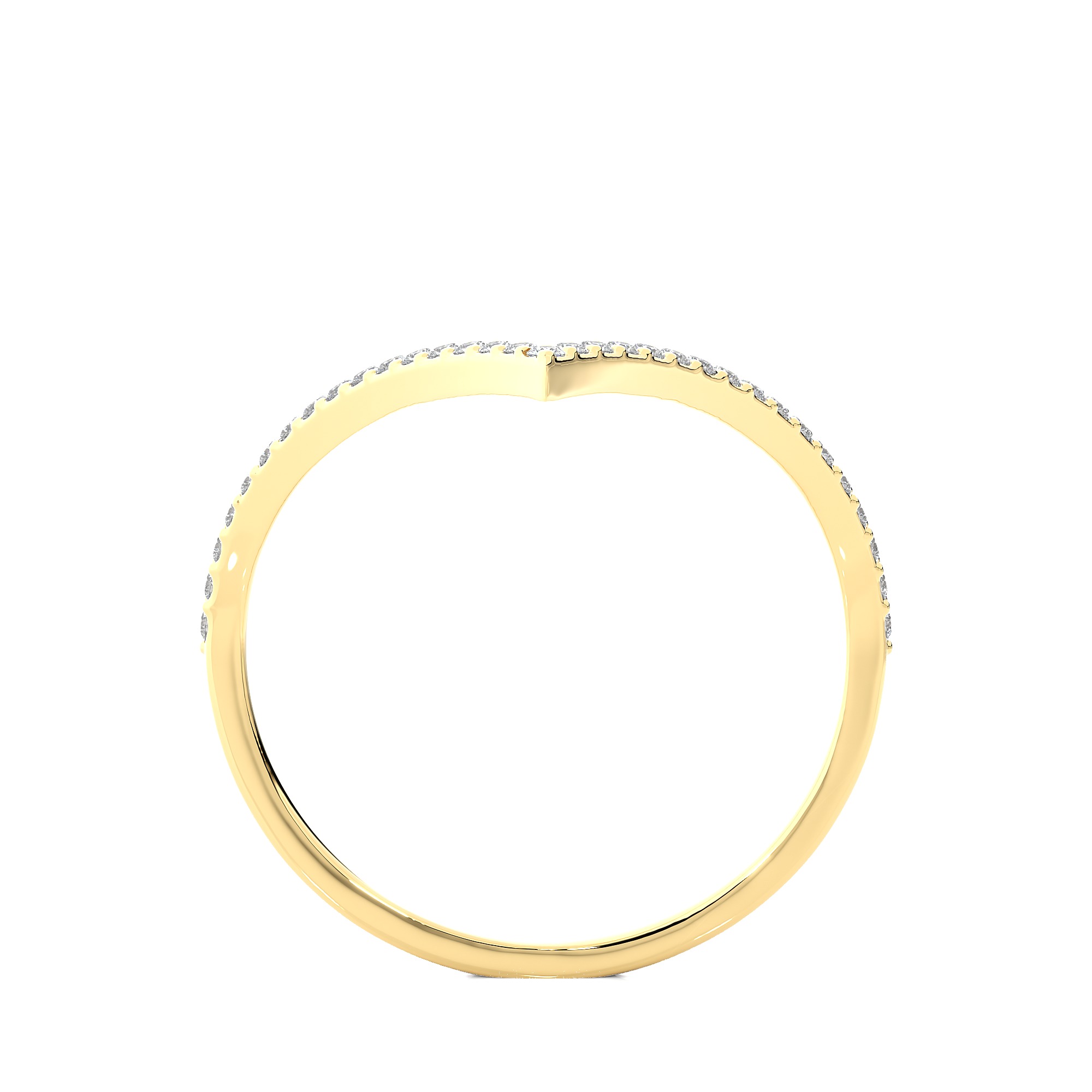 Light Minimalist Diamond Ring 3D print model_2