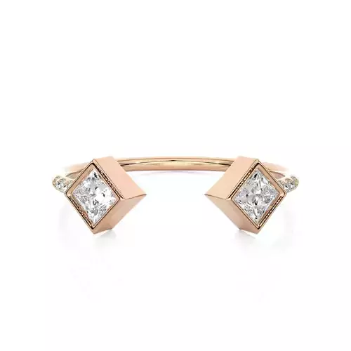 Light Minimalist Diamond Ring 3D print model