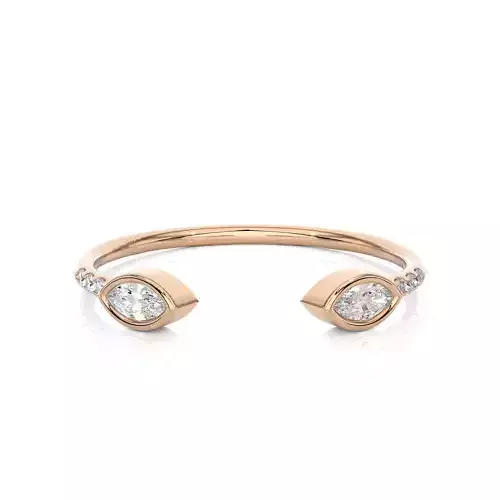 Light Minimalist Diamond Ring 3D print model