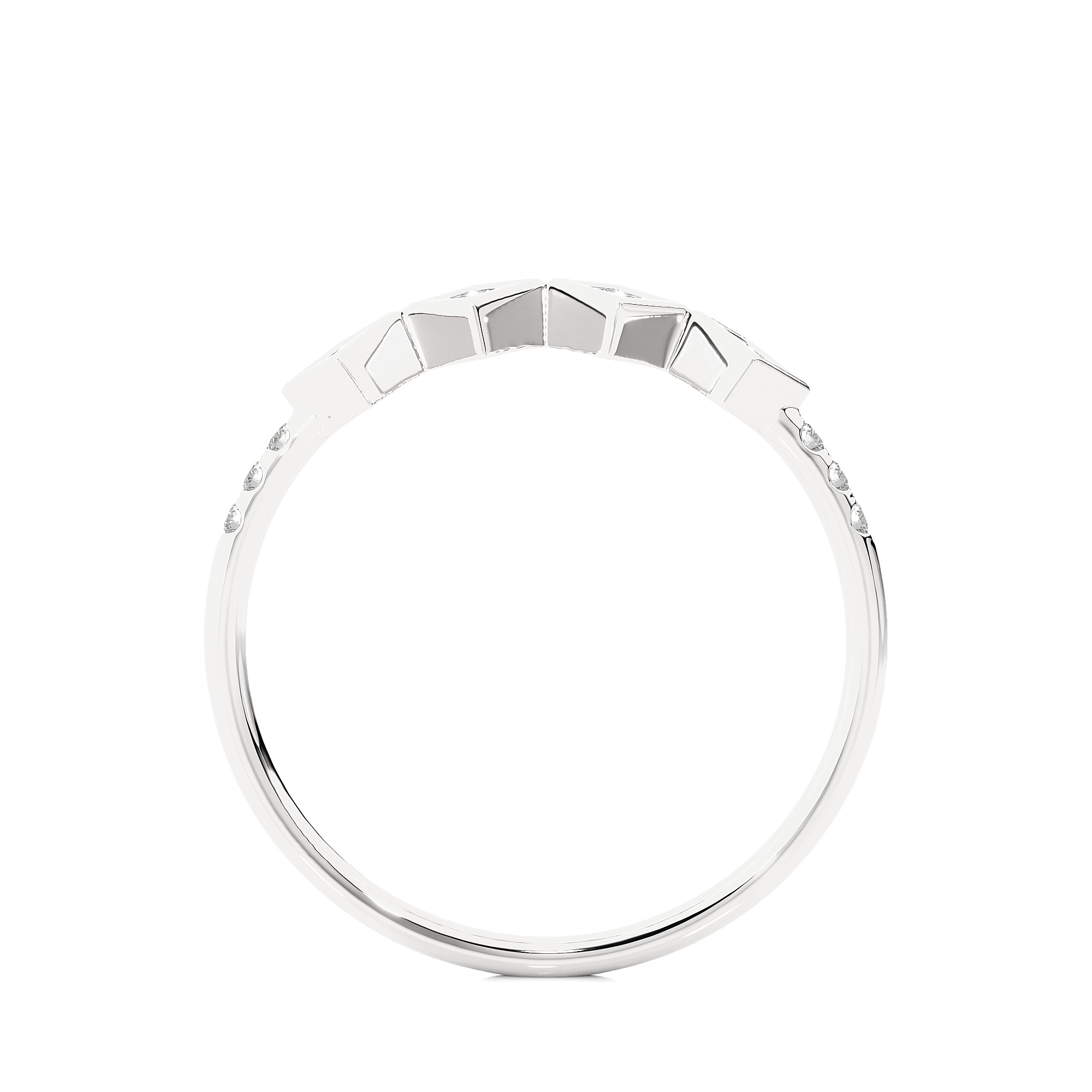 Light Minimalist Diamond Ring 3D print model_6