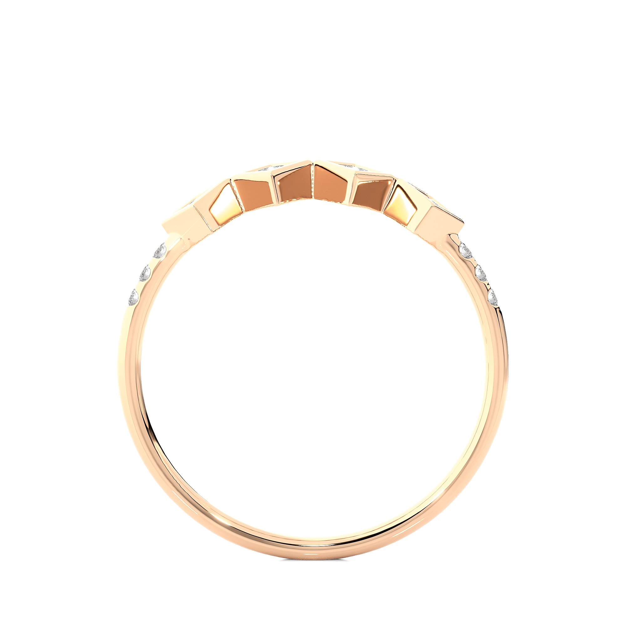 Light Minimalist Diamond Ring 3D print model_1