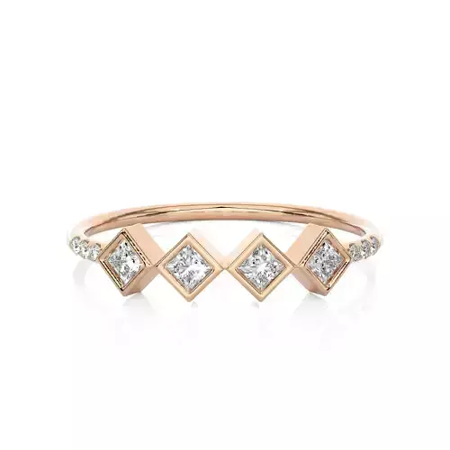 Light Minimalist Diamond Ring