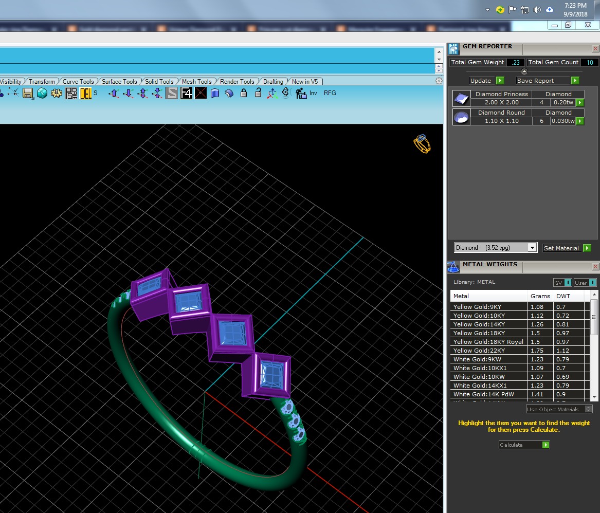 Light Minimalist Diamond Ring 3D print model_5