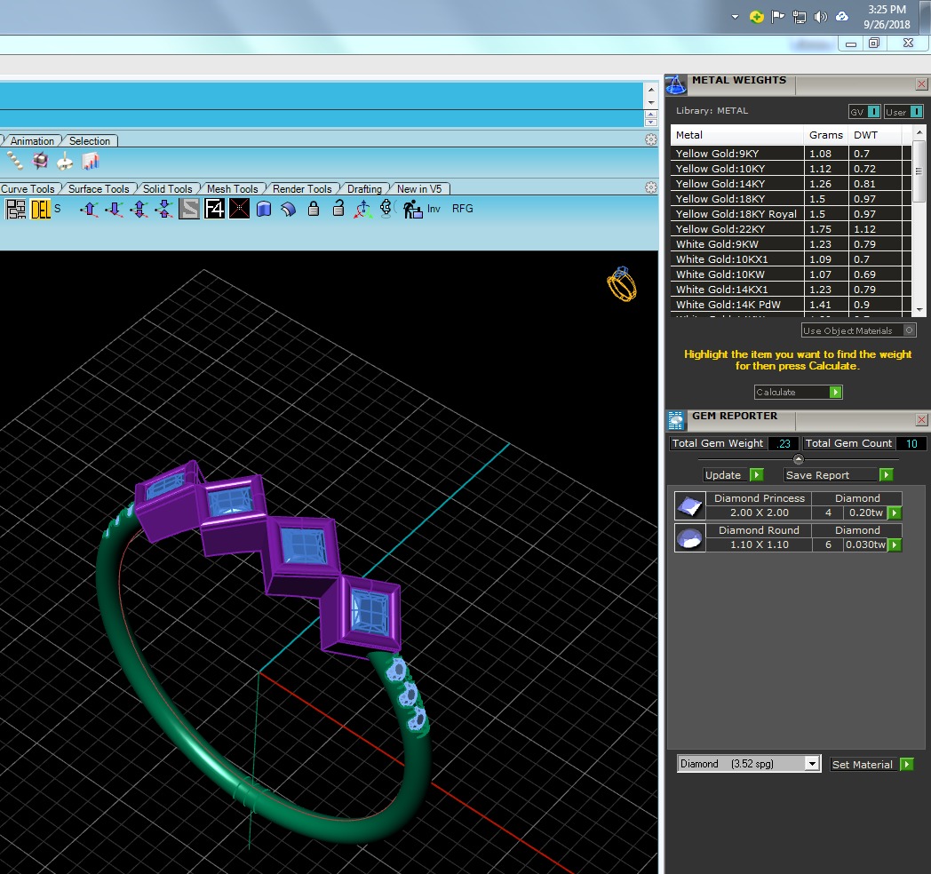 Light Minimalist Diamond Ring 3D print model_5