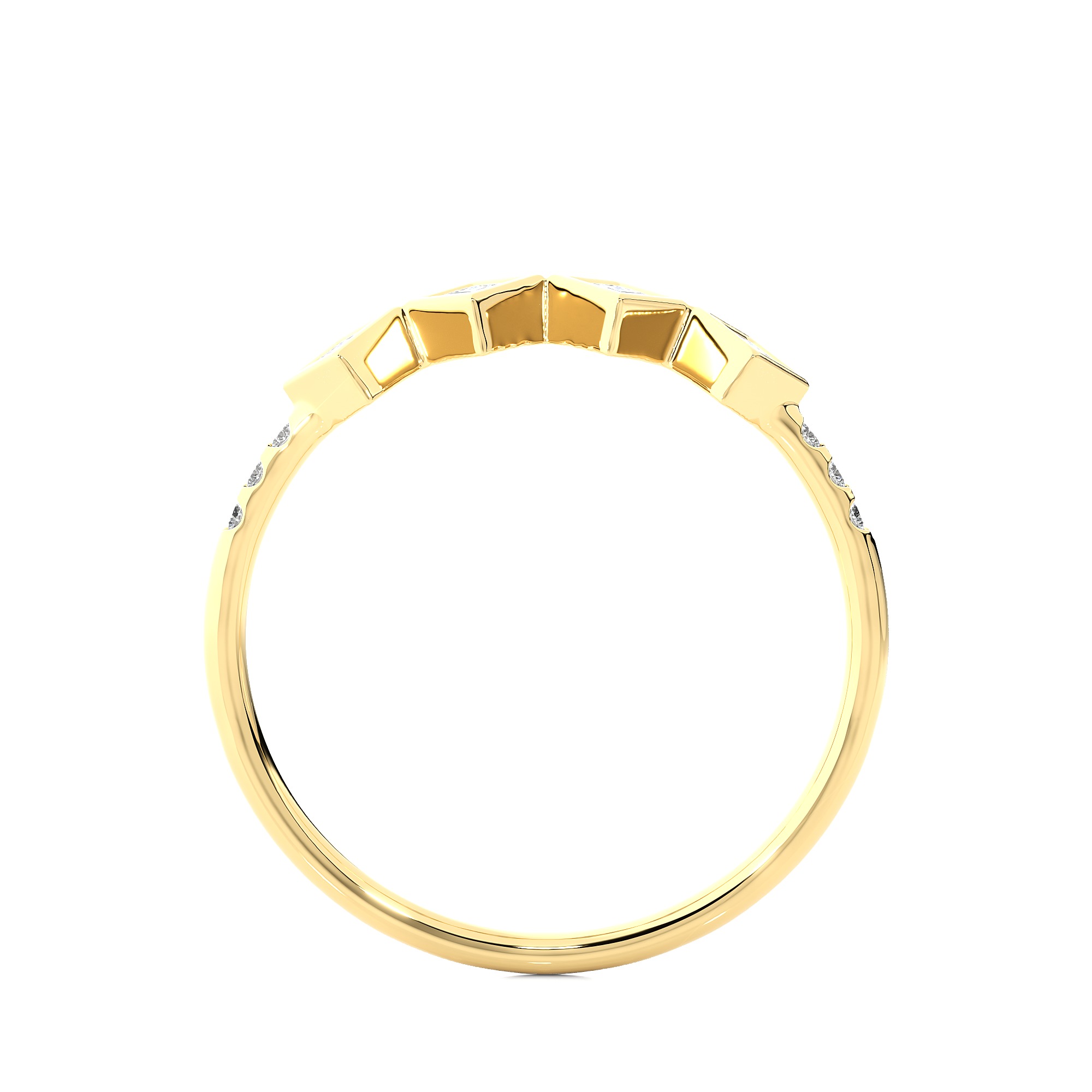 Light Minimalist Diamond Ring 3D print model_7