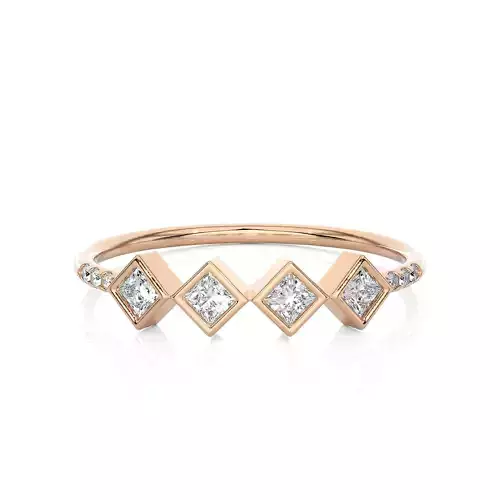 Light Minimalist Diamond Ring