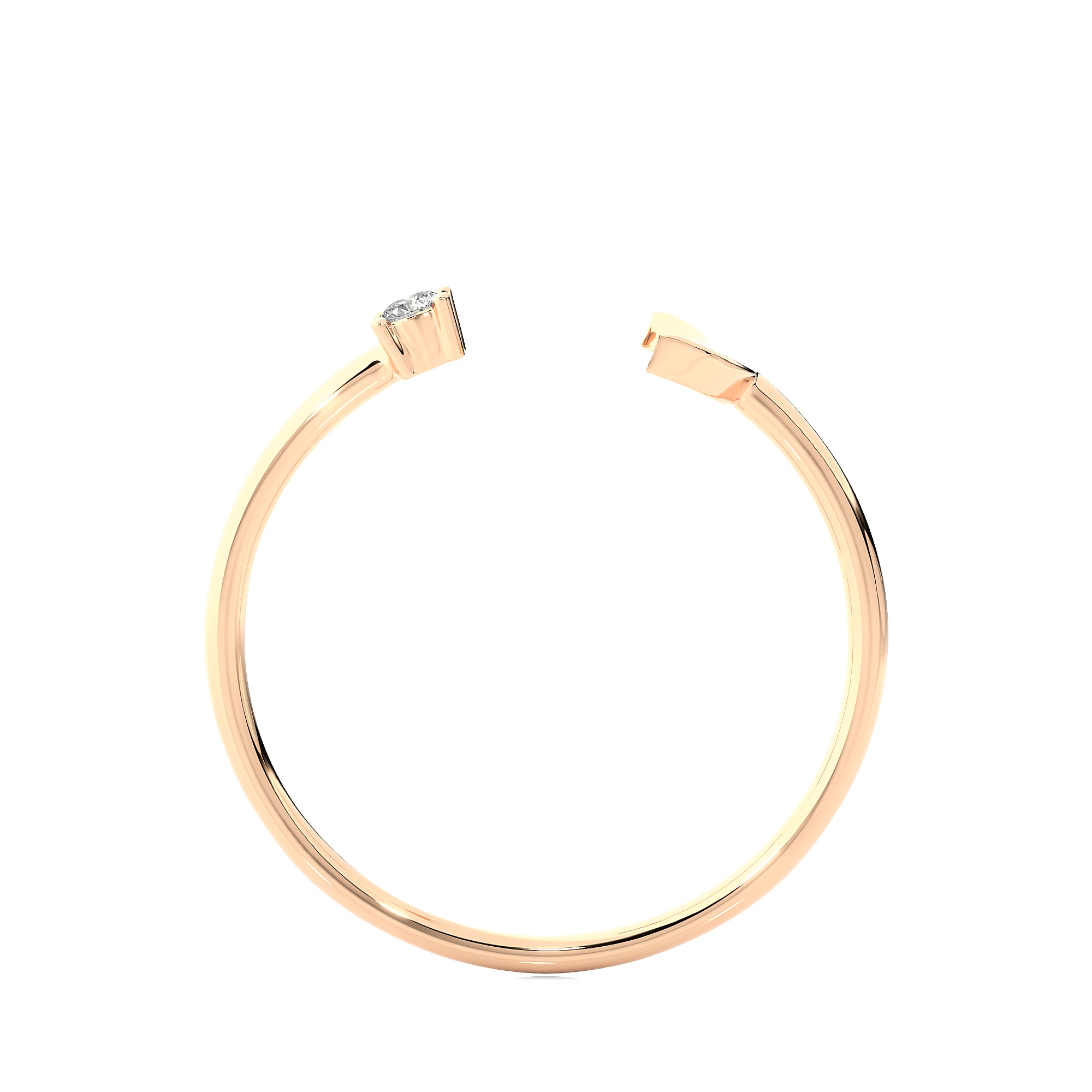 Light Minimalist Diamond Ring 3D print model_10