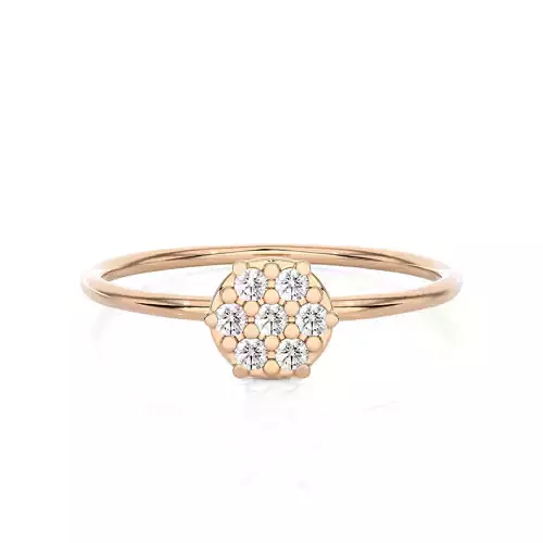 Light Minimalist Diamond Ring