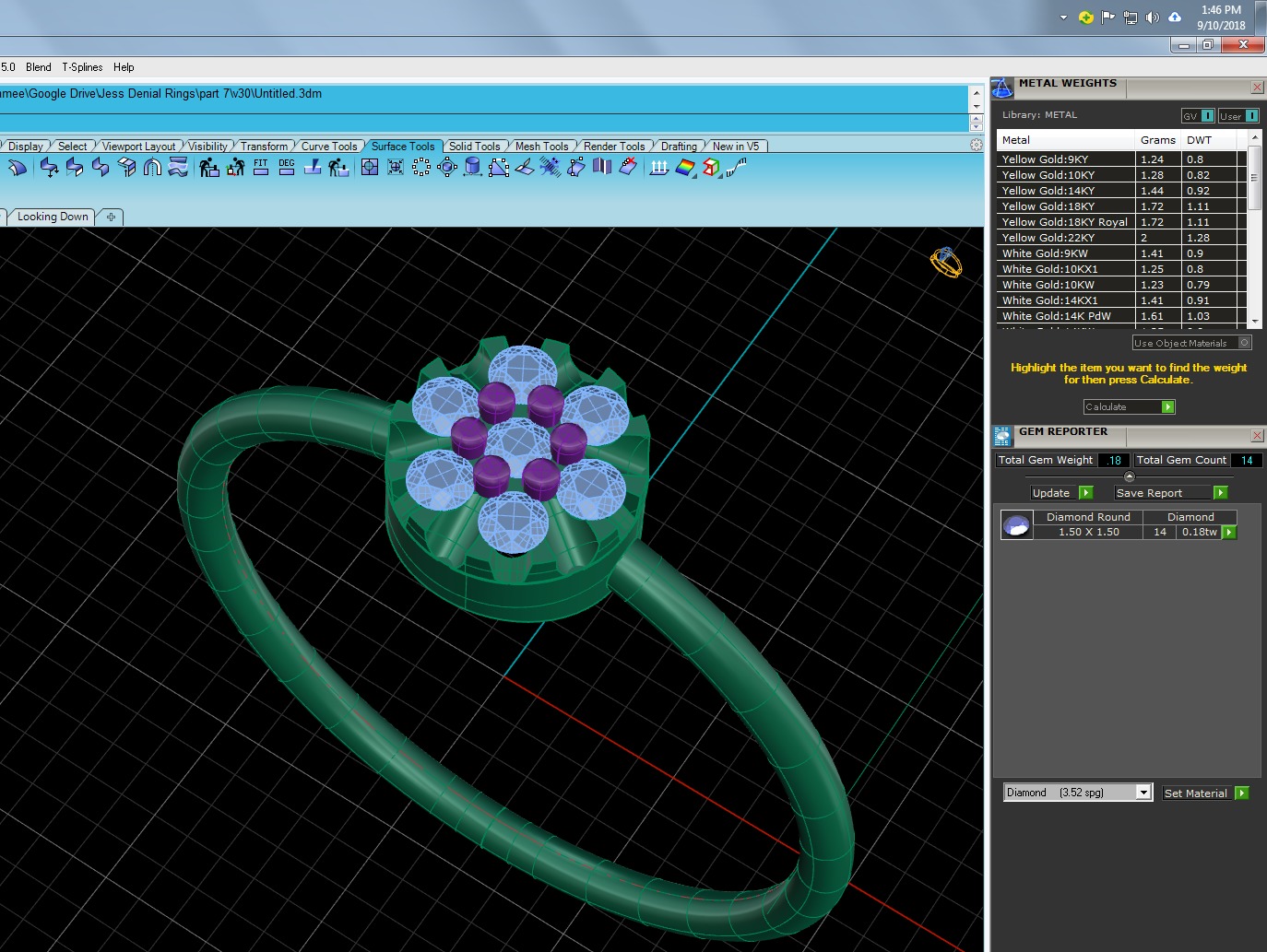 Light Minimalist Diamond Ring 3D print model_4