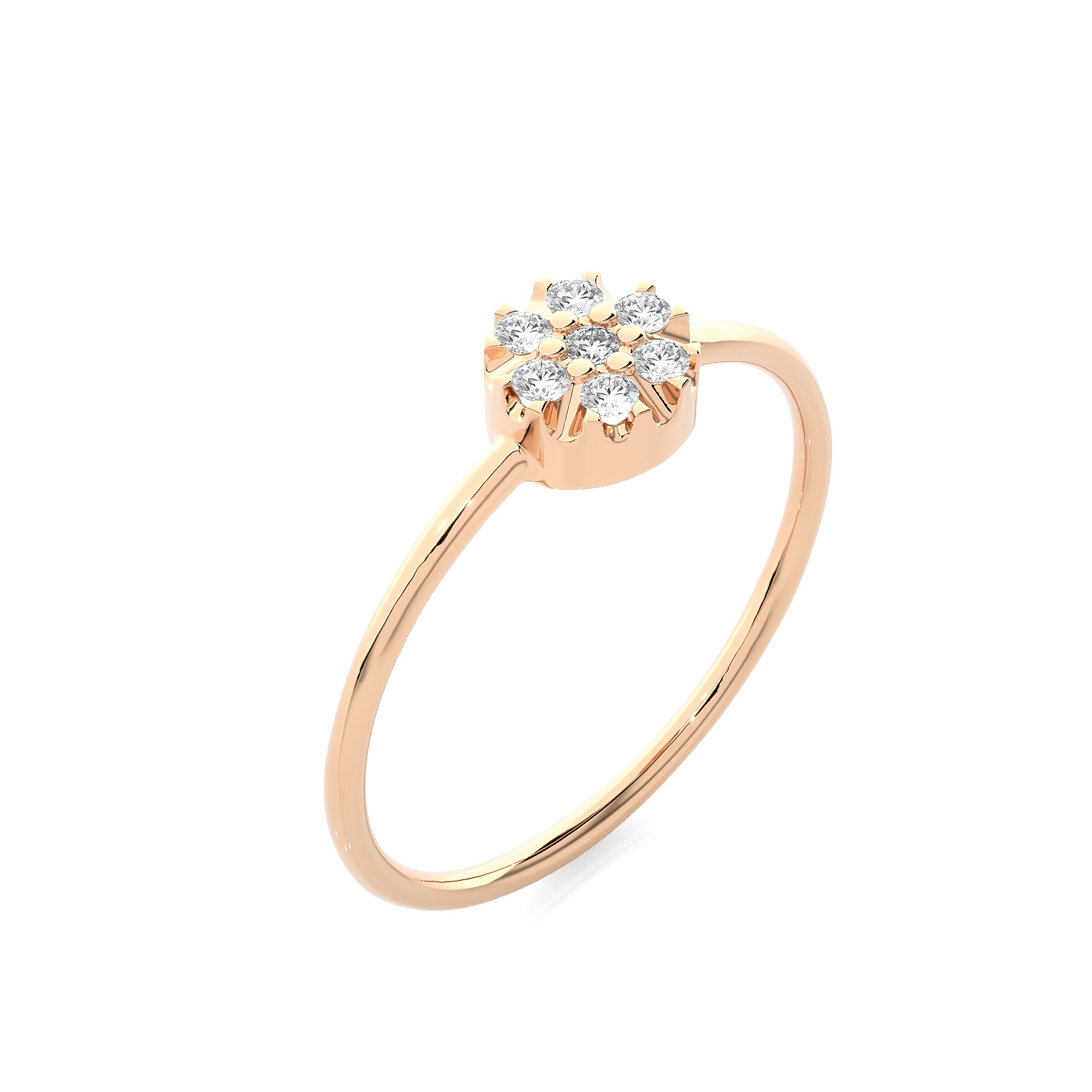 Light Minimalist Diamond Ring 3D print model_5