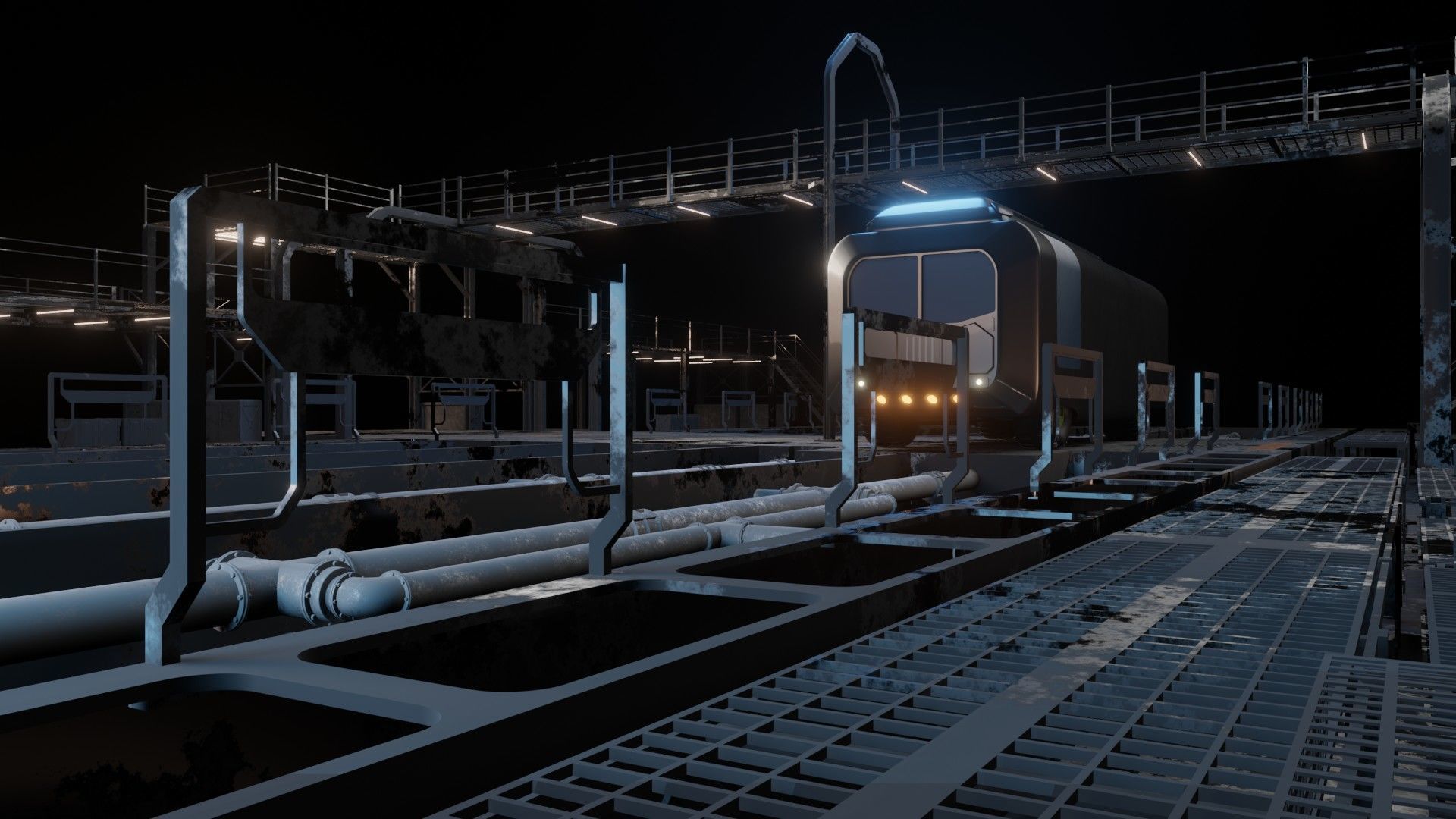 Military base model 3D model