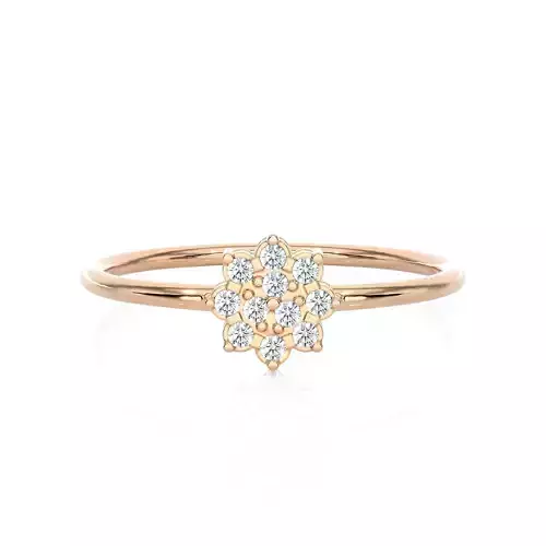 Light Minimalist Diamond Ring