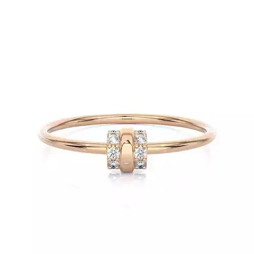 Light Minimalist Diamond Ring