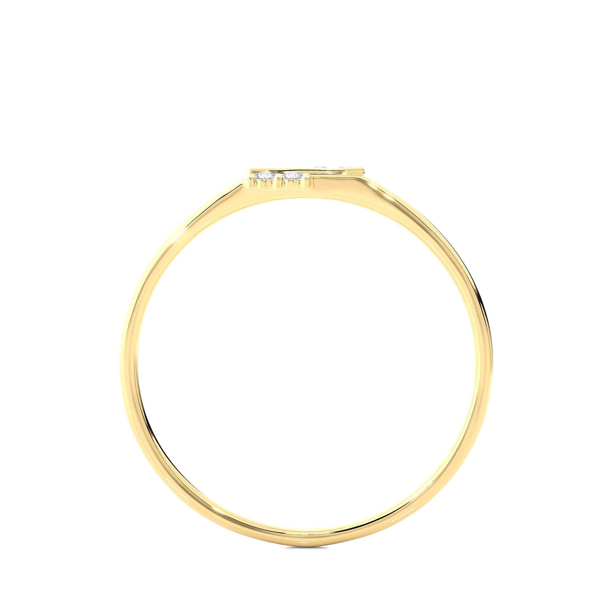 Light Minimalist Diamond Ring 3D print model_12