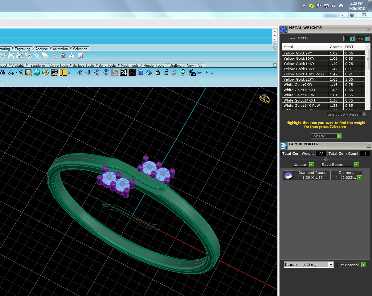 Light Minimalist Diamond Ring 3D print model_4