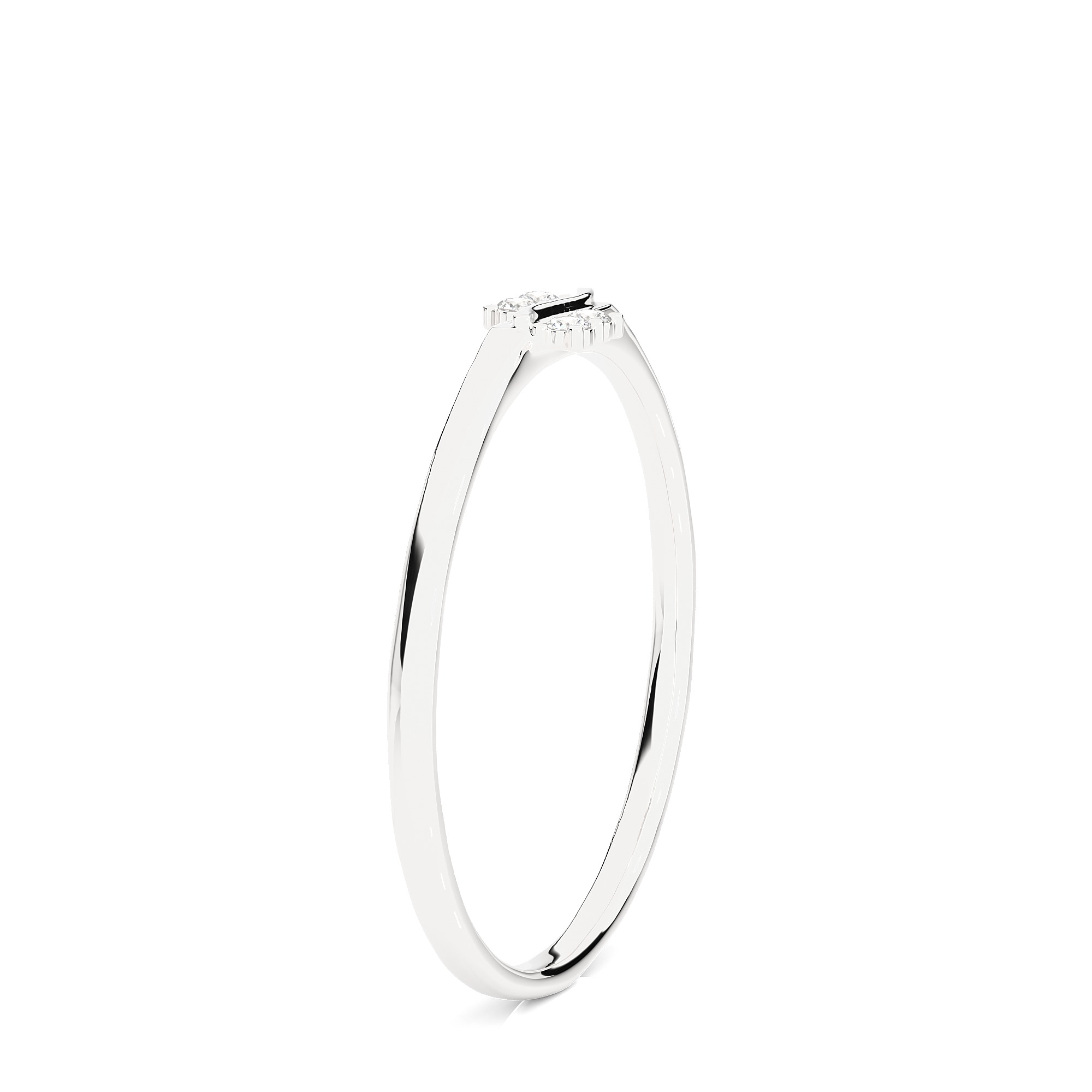 Light Minimalist Diamond Ring 3D print model_8