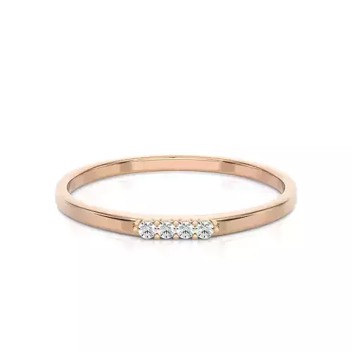 Light Minimalist Diamond Ring