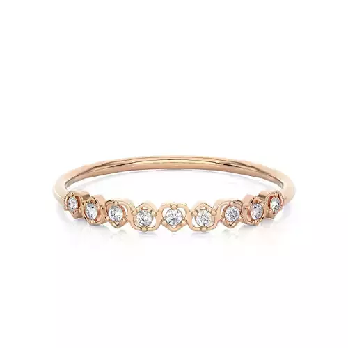 Light Minimalist Diamond Ring