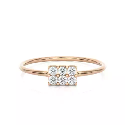 Light Minimalist Diamond Ring