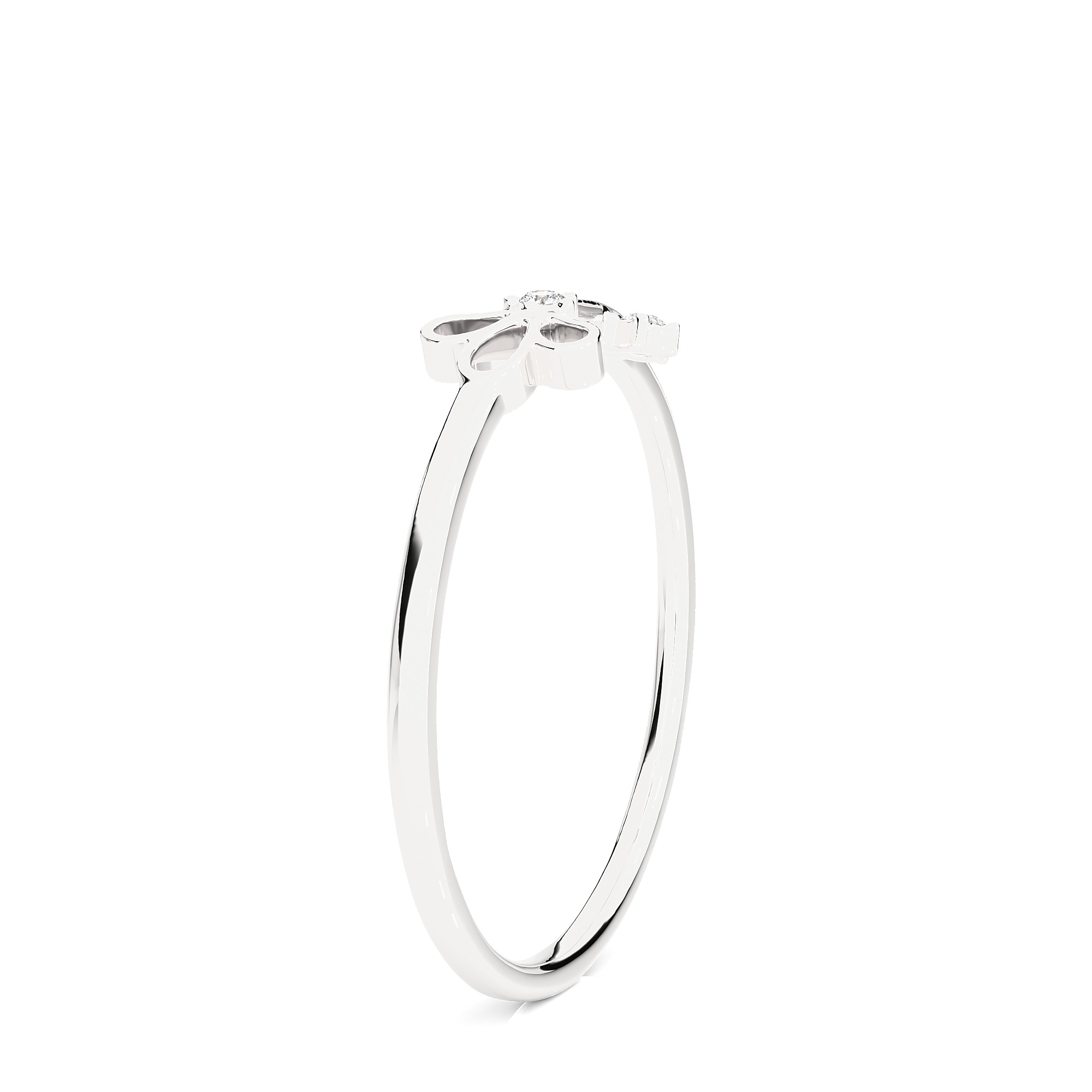 Light Minimalist Diamond Ring 3D print model_9