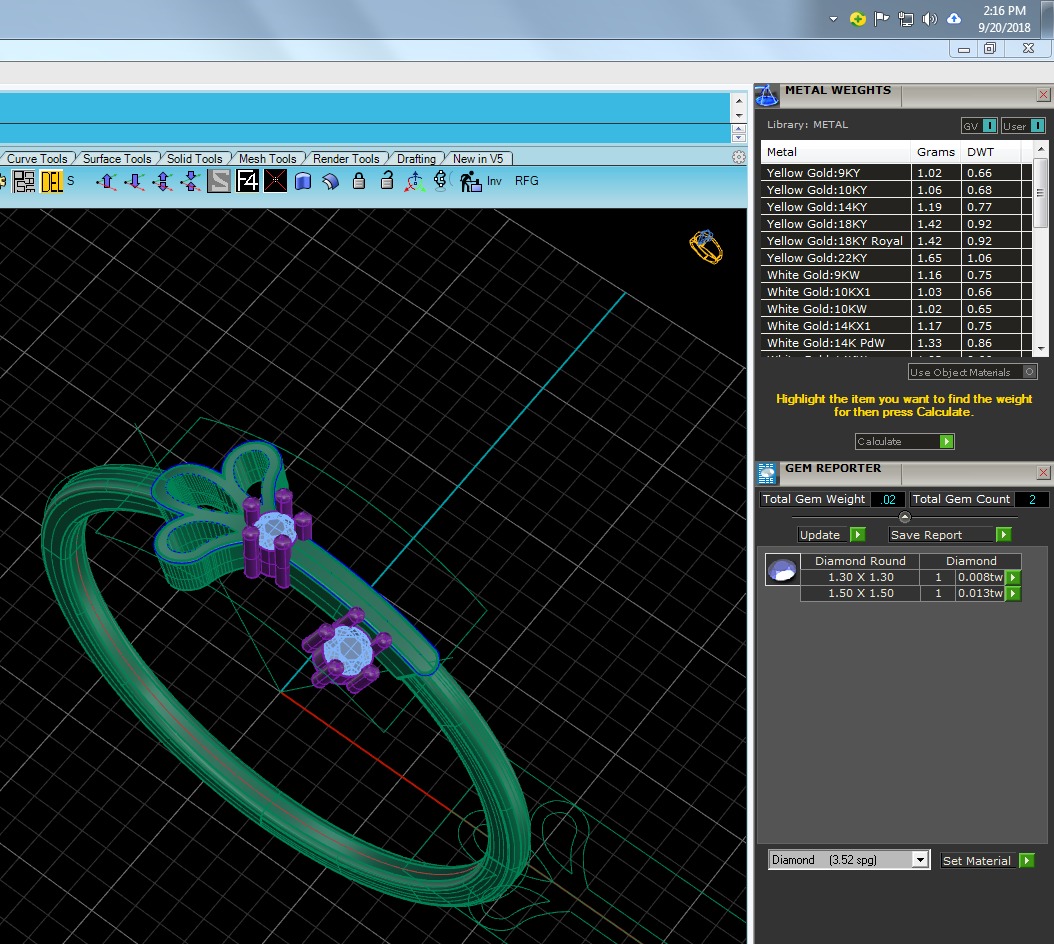 Light Minimalist Diamond Ring 3D print model_5