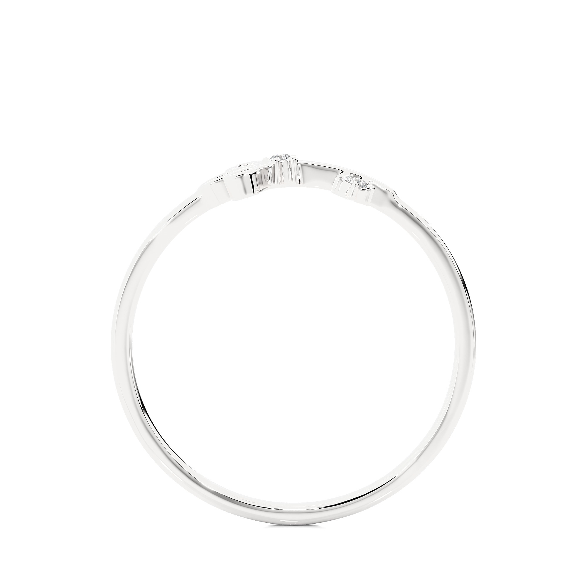 Light Minimalist Diamond Ring 3D print model_12