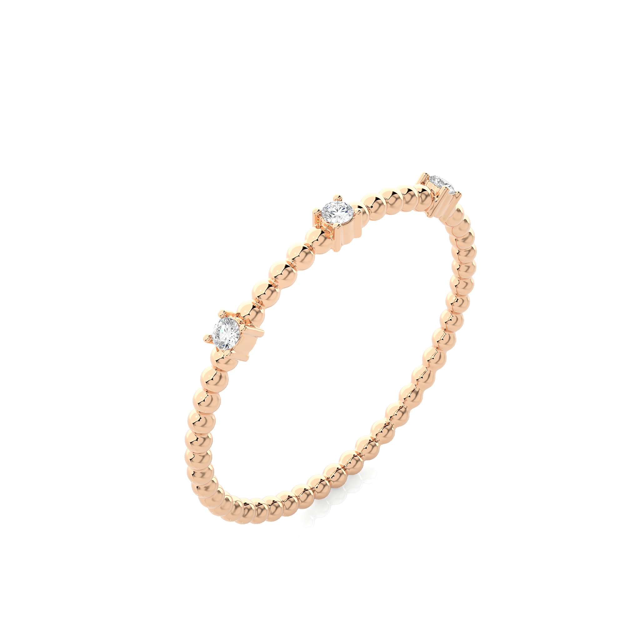 Light Minimalist Diamond Ring 3D print model_6