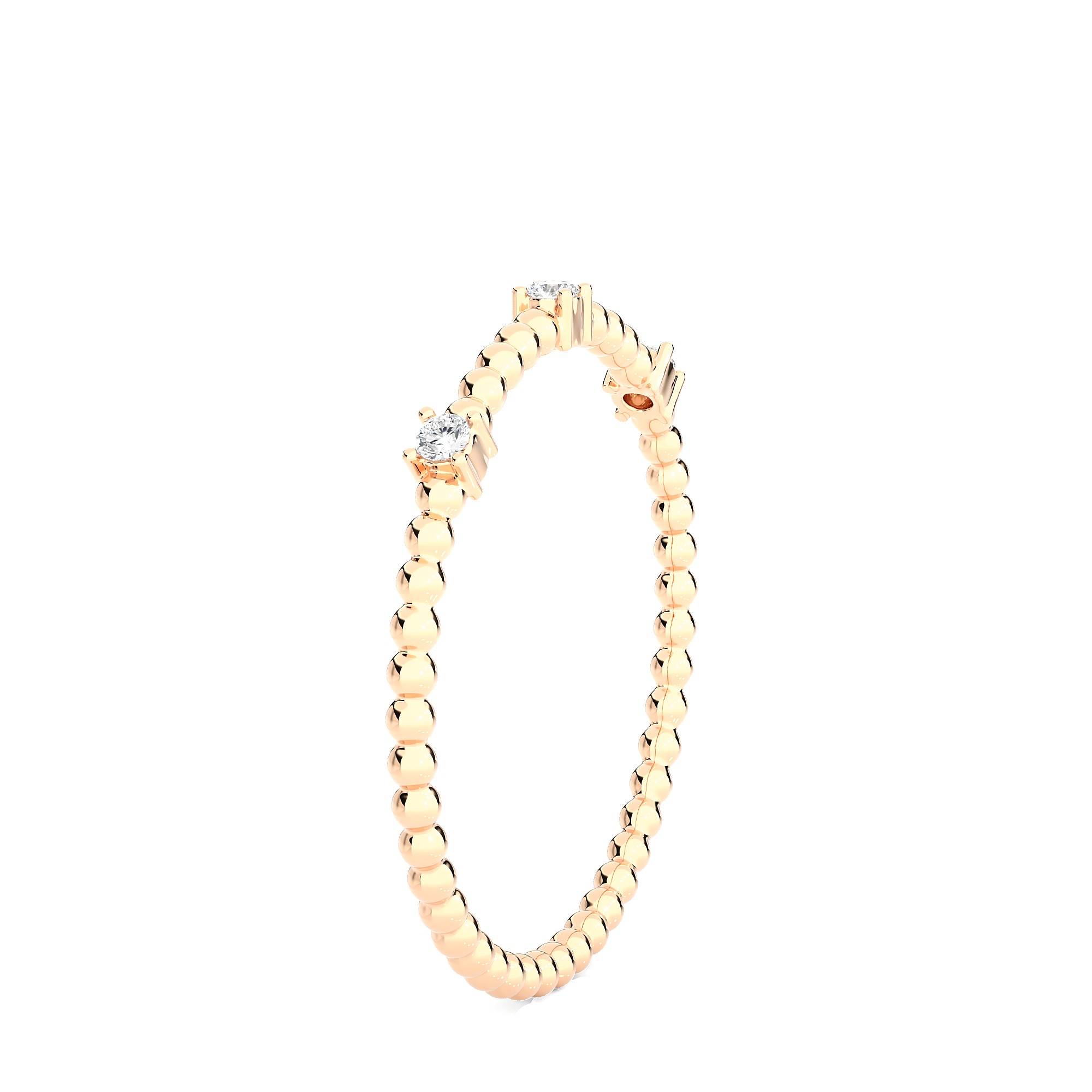 Light Minimalist Diamond Ring 3D print model_7