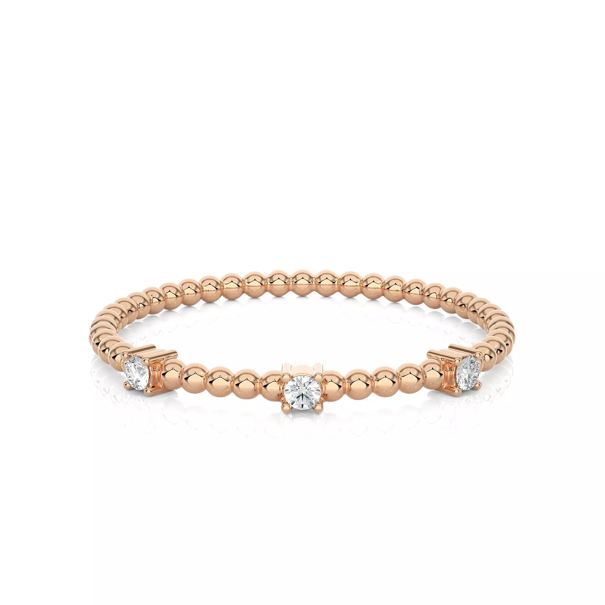 Light Minimalist Diamond Ring 3D print model_0